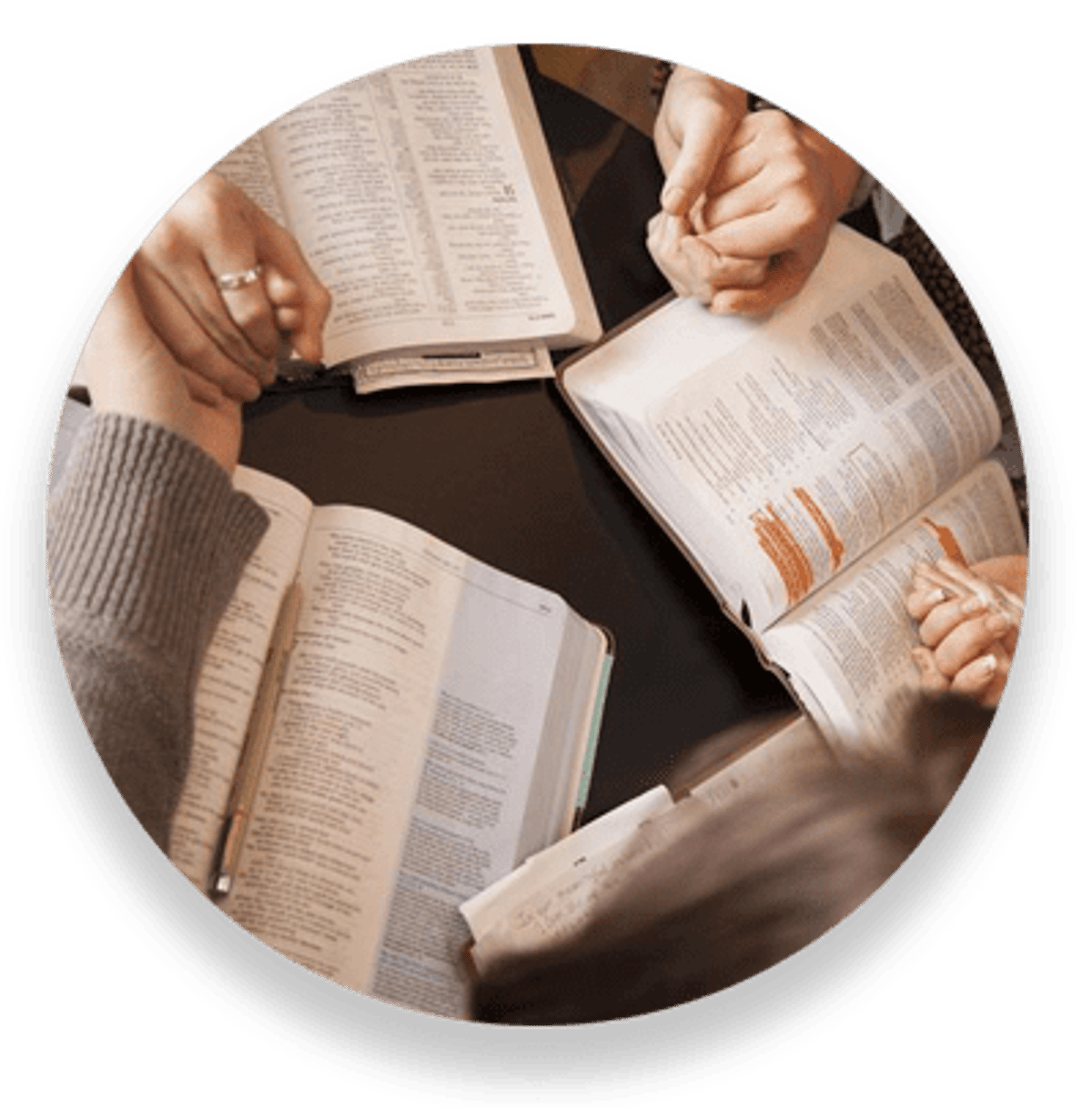 Ministry leader preparing resources