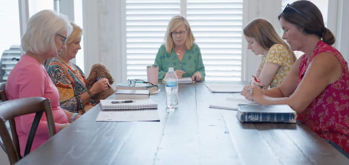 Women gathered for Bible study